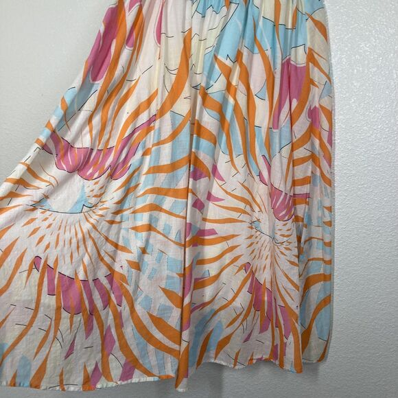 Maeve Anthropologie Skirt Womens Medium Abstract Midi Boho Lined Flowy Skirt - Picture 9 of 15